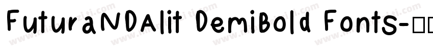 FuturaNDAlit DemiBold Fonts字体转换